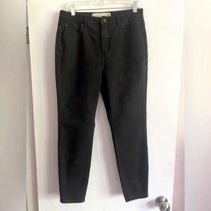 Soft Surroundings Black Denim Straight Leg Jeans- Size 10